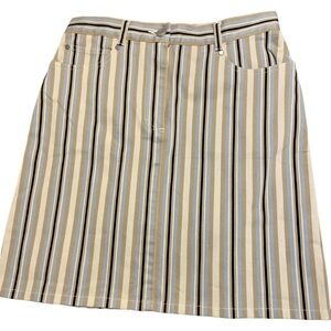 Ann Taylor Striped Casual Skirt